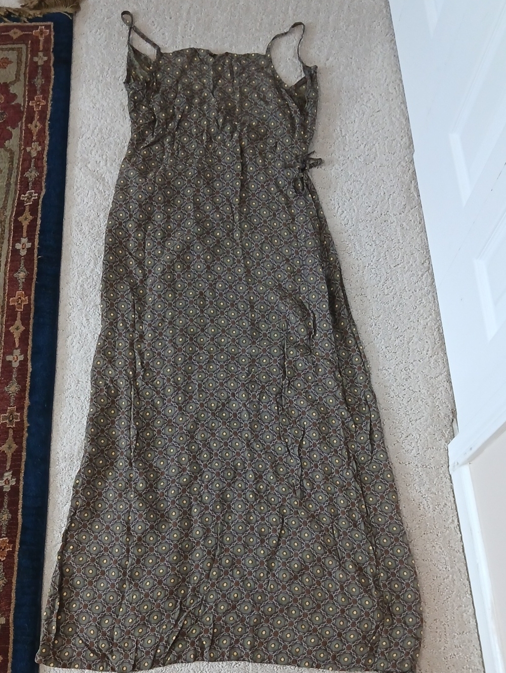 Kookai Vintage Geometric Print Maxi Dress